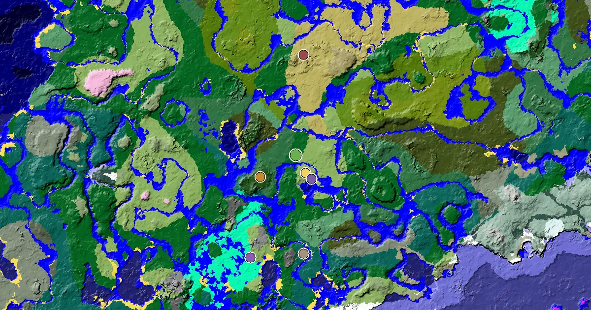a Village Beside Spawn Near a Forest Spawn