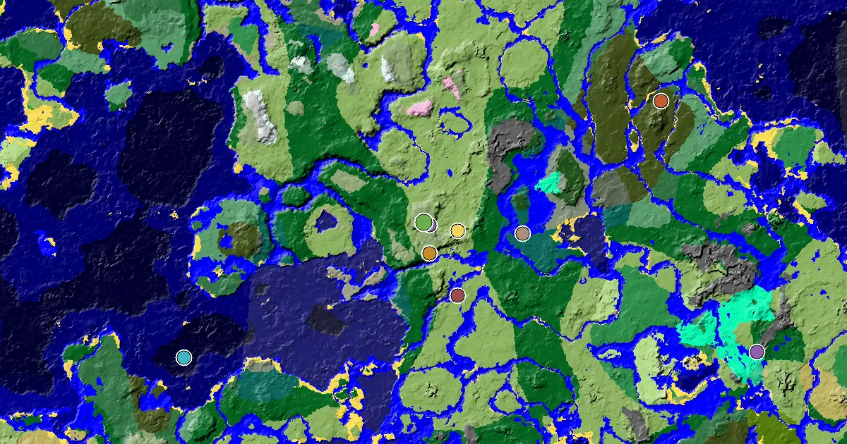 a Village Beside Spawn Near a Meadow Spawn